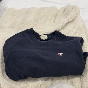 Champion Men's Navy Crewneck Sweater